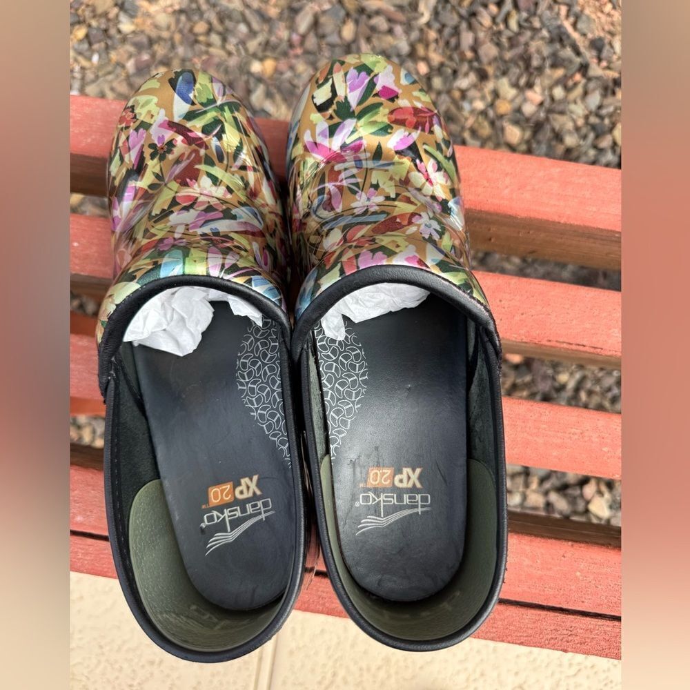 Dansko Tropical Garden Patent Clogs